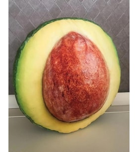 Avakado Desenli Dekoratif Çok Amaçlı Yer Bahçe Balkon Kamp Minderi Çapı 65 Cm
