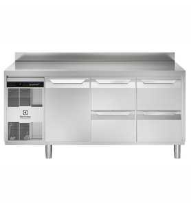 Electrolux Professional EH3H3ABB Endüstriyel Tip S.tezgah,440l,1 Kapı+4 Çekmece,sırtlı-hd ,710046