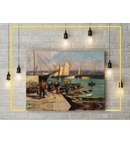 Kanvas Tablo - Fransız Ressam Şehir Manzaralı Tablo