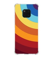 PrintiFy Huawei Mate 20 Pro Uyumlu Köşe Korumalı Renk Cümbüşü A Tasarımlı Şeffaf Silikon Kılıf