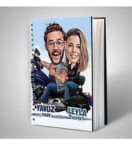 Ruh İkizim Karikatürlü Sevgili Defteri