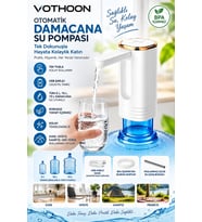 Şarjlı Taşınabilir Otomatik Damacana Su Pompası Katlanabılır Tasarım 800 Mah Bataryalı