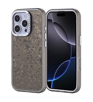 iPhone 16 Pro Kılıf Taşlı Tasarım Kapi Kılıf (Siyah)
