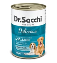 Dr.Sacchi Konserve Somonlu Köpek Konservesi 400gr