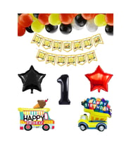 ÇITIPITISTORE Inşaat Temalı Hazır Doğum Günü Balon Set