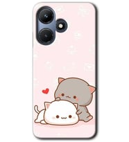İnfinix Hot 30i Kılıf HD Desen Baskılı Kılıf - Kedi Aşkı