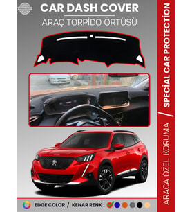 PEUGEOT 2008 (2019-2021) Torpido Örtüsü Panel Koruma Torpido Koruma Birebir Uyum Kaymaz Özel Kesim