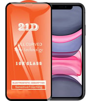 Apple Uyumlu   iPhone 11 Ekran Koruyucu 21D Tam Kaplayan Kavisli