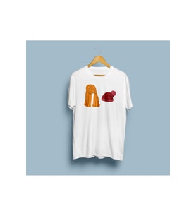 Oversize Atkı Şapka Tasarım Unisex T-shirt