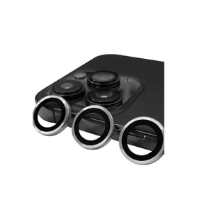 Apple İphone 15 Pro Max Raze Metal Kamera Lens - Gümüş