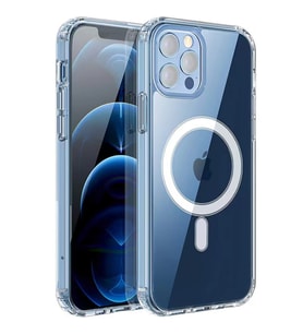 Apple iPhone 11 Pro Kılıf Sert PC Magsafe Şeffaf Kapak Embos (Renksiz)