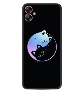 Samsung Galaxy A04E Kılıf Silikon Desen Özel Seri Love Cats 1604