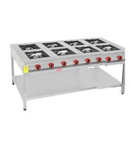 Himaksan  200 X 100 Cm Tüplü Taban Raflı 8 Gözlü Ocak