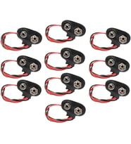 9 Volt Pil Başlığı 9V Pil Yuvası Pil Yatağı 10 Adet