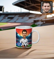 Kişiye Özel Futbolcu Temalı Kupa Bardak