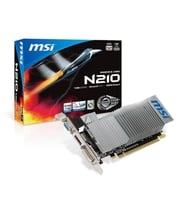MSI G210 1GB N210-1GD3/LP DDR3 64bit HDMI DVI PCIe 16X v2.0 Fansız