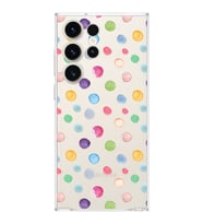 PrintiFy Samsung Galaxy S24 Ultra ile Uyumlu 1mm Slim Fit Water Color 6 Baskılı Şeffaf  Kılıf