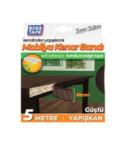 Mobilya Kenar Bandı Kendinden Yapışkanlı 18 mm 5 Metre Koyu Kahve