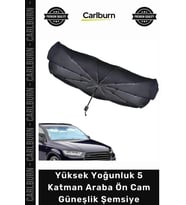 Yüksek Yoğunluk 5 Katman Süper Güneş Koruyucu Isı Yalıtım Katlanabilir Araba Ön Cam Güneşlik Şemsiye