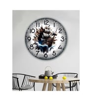 bilge Tasarım retro Duvar Saati 35 x 35 CM (Çok Renkli)