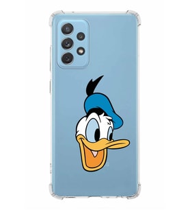 Samsung Galaxy A72  Köşe Korumalı Antişok Kapak Donald Duck Tasarımlı Şeffaf  Kılıf