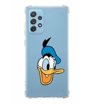 Samsung Galaxy A72  Köşe Korumalı Antişok Kapak Donald Duck Tasarımlı Şeffaf  Kılıf