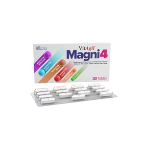 Vitagil Magni4 Magnezyum Vitamin D3 P5P 30 Tablet