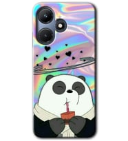 İnfinix Hot 30i Kılıf HD Desen Baskılı Kılıf - Milkshake Panda