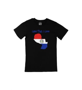 Land That I Love Paraguay Siyah Tişört