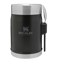 Stanley Klasik Paslanmaz Çelik Yemek Termosu Kaşıklı 0,40 LT - Matte Black Pebble (Siyah)