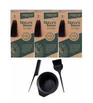 NATURA BALANCE SAÇ BOYASI 4 KAHVE 3 ADET+SAÇ BOYAMA SETİ