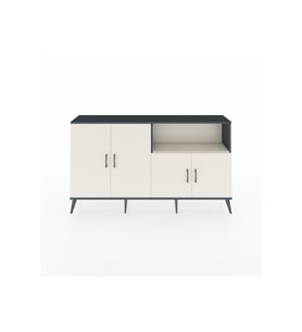 Arges Konsol 6 Raflı 4 Kapaklı 176x30x99 Antrasit-Aytaşı