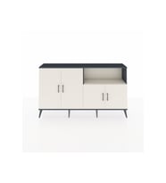 Arges Konsol 6 Raflı 4 Kapaklı 176x30x99 Antrasit-Aytaşı