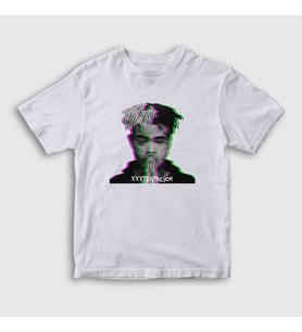Presmono Unisex Çocuk Beyaz Pray XXXTentacion T-Shirt 48688tt