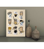 BK Home Coffee Tasarımlı Kanvas Tablo-23