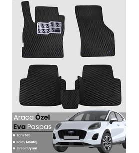 FORD PUMA (2020-2024) Uyumlu EVA Paspas Tam Set–Araca Özel,Su Geçirmez,Kolay Montaj