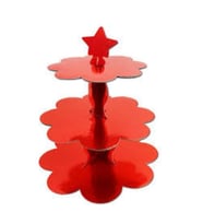 Kırmızı Cupcake Standı