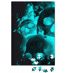 Caveira Fluor Puzzle 240 Parça Yapboz