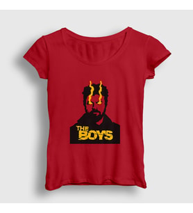 Presmono Kadın Kırmızı Eyes Billy Butcher The Boys T-Shirt 458348tt