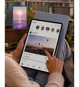 Mey İthalat® 16GB RAM 1TB Tablet PC Klavyeli Kılıflı Kalemli Tablet Seti