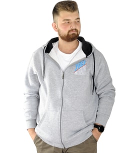 Mode XL Erkek Sweat Fermuarlı Free Your Mind 22536 Grimelanj