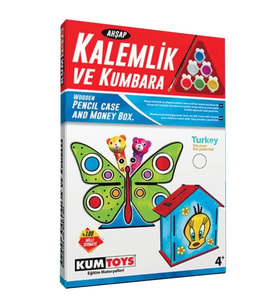 5304 Ahşap Kalemlik ve Kumbara Seti