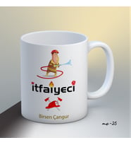 Kişiye Özel İtfaiyeci Temalı Kupa Bardak