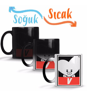 Bt21 V Bts Sihirli Kupa Bardak Porselen