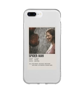 Iphone 7 PLUS - 8 PLUS Uyumlu Spider Man Poster Tasarımlı Şeffaf Telefon Kılıfı
