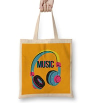 Music Music Music Bez Çanta Uzun Saplı