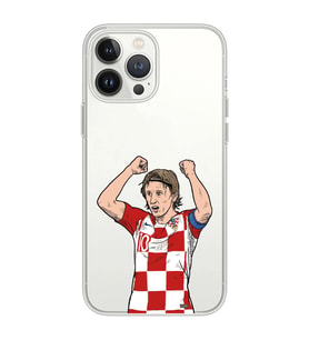 Iphone 12 Pro Uyumlu Luka Modric Tasarımlı Şeffaf Telefon Kılıfı