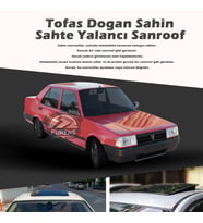 Tofaş Doğan Parlak Siyah Yalancı Çakma Sahte Sunroof