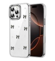 Newface Apple iPhone 16 Pro Max Fiyonk Desenli Kapak - Desen 8