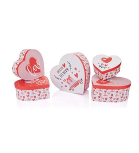 Gıpta Valentines Carıtas Kalp 5 Nolu Kutu 215x220x95mm Bx0656-05